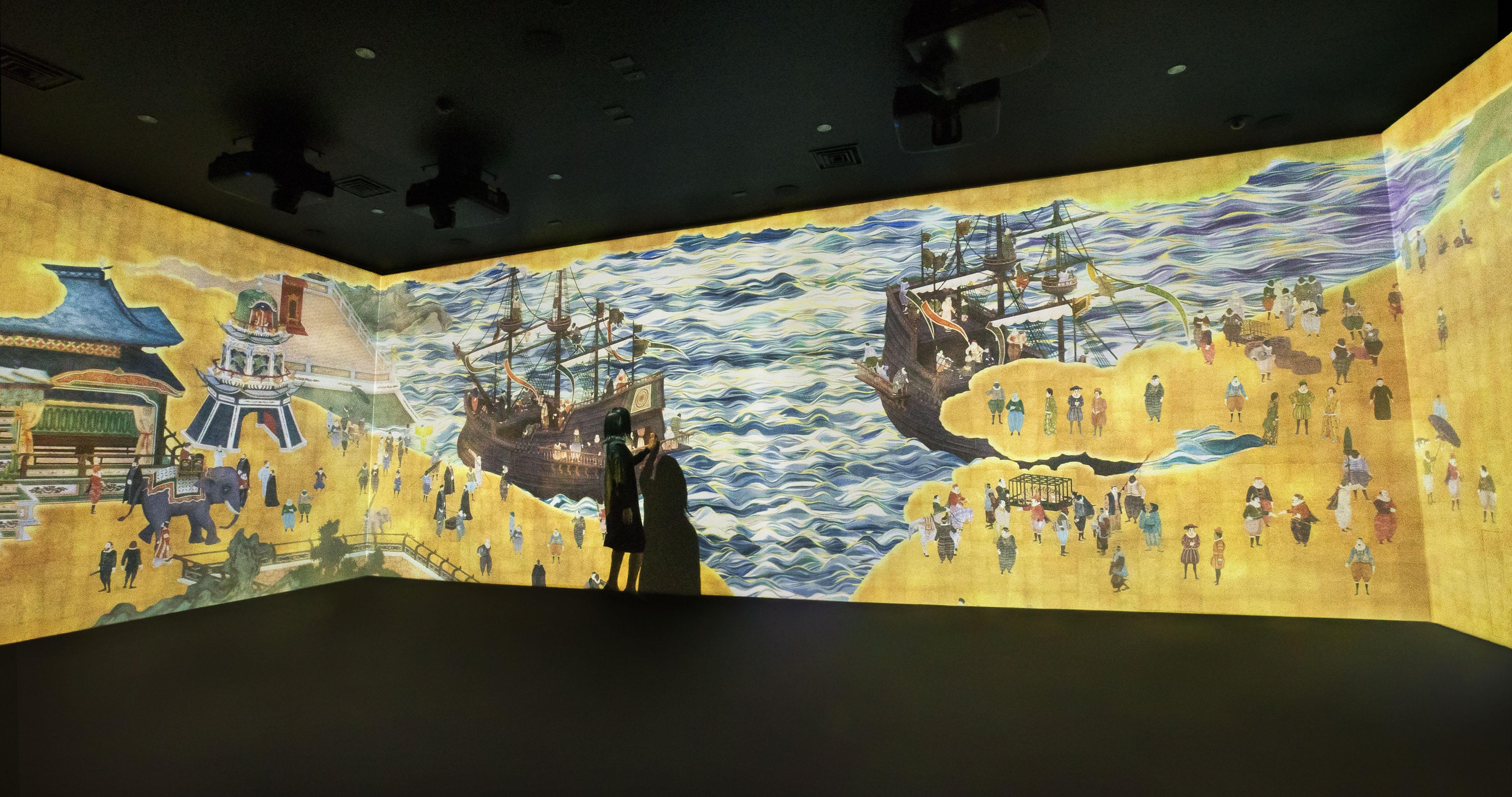 南蛮屏風図 天正遣欧少年使節