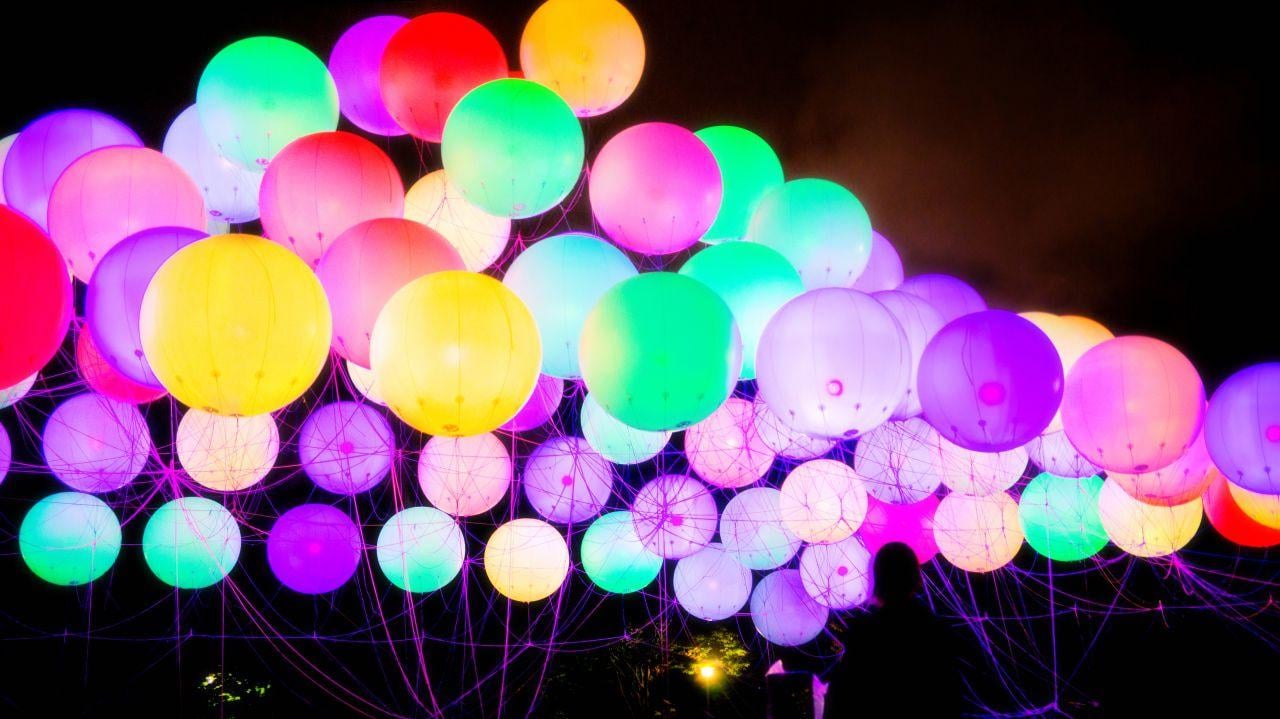 家康公とチームラボ、夜の駿府城跡と浮遊する光の天守 / Ieyasu and teamLab: Night Sumpu Castle Ruins and Tower of Floating Light