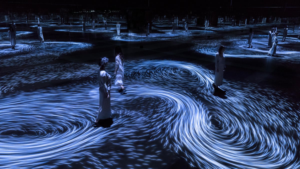 Moving Creates Vortices and Vortices Create Movement | teamLab